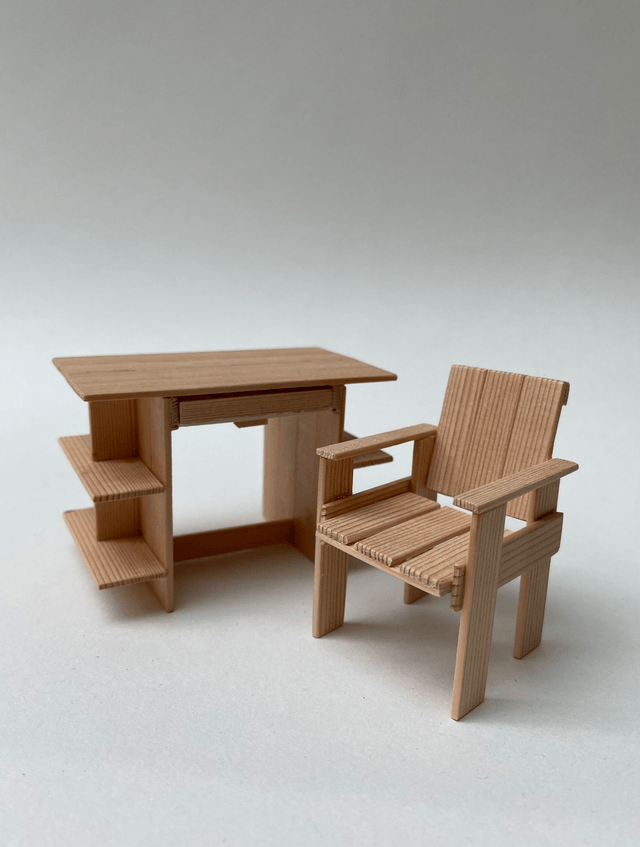 Crate Desk and Chair